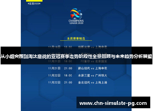 从小组突围到淘汰鏖战的亚冠赛季走势阶段性全景回顾与未来趋势分析展望 从小组突围到淘汰鏖战的亚冠赛季走势阶段性全景回顾与未来趋势分析展望